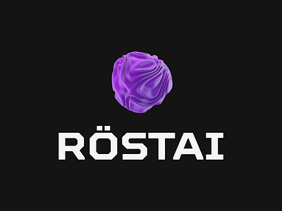 RöstAI / Logo for a B2B AI Сall Сenter 3d ai animation art artist artificial intelligence brand c4d call center emotional design emotional intelligence illustration logo branding motion motion design start up ui