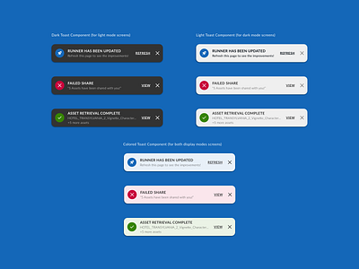 Toast Notifications app branding design flat iconography minimal typography ui ux web