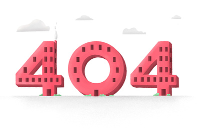 404 2d character 404 404 error branding charachter design city font illustrator typography ui ux