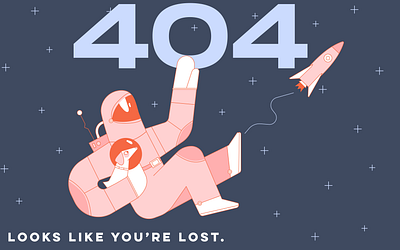 Error 404 404 error 404 not found 404page astronaut branding dailyui design error error 404 illustration logo lookslikeyourlost mobile ui pagenotfound ui user experience user interface ux uxdesign vector