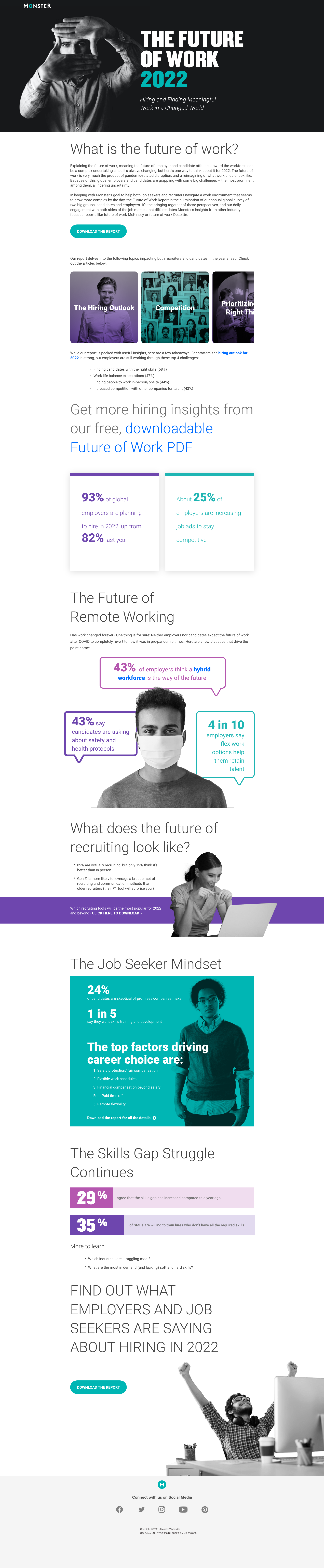 The Future of Work 2022 adobe xd branding ux design