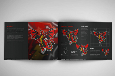 Mount Holly Dragon Mascot branding design dragon dragon logo identity design illustration logo logos mascot mascot design mascotlogo