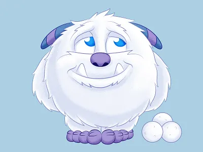 AdoraBall Snowman abominable abominable snowman adorable apparel character design cute illustration illustrator monster photoshop shirt design snowman winter yeti