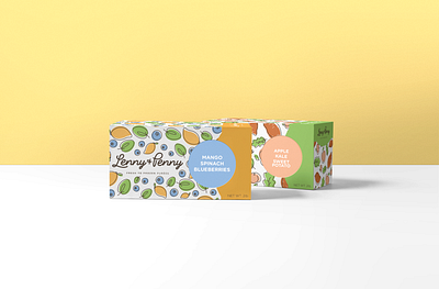 Lenny & Penny Branding baby baby food branding design identity design logo packaging packaging design