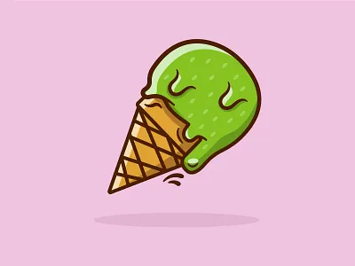 Ice Cream Illustration! design food icecream illustration illustrator minimal tasty treat vector