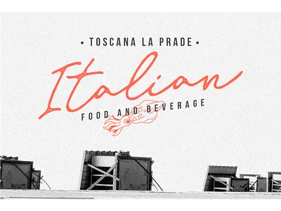 Old Bridges - Rough Script Font food logo food logo design illustration italian lettering lettering logo retro rough logo stamp vintage