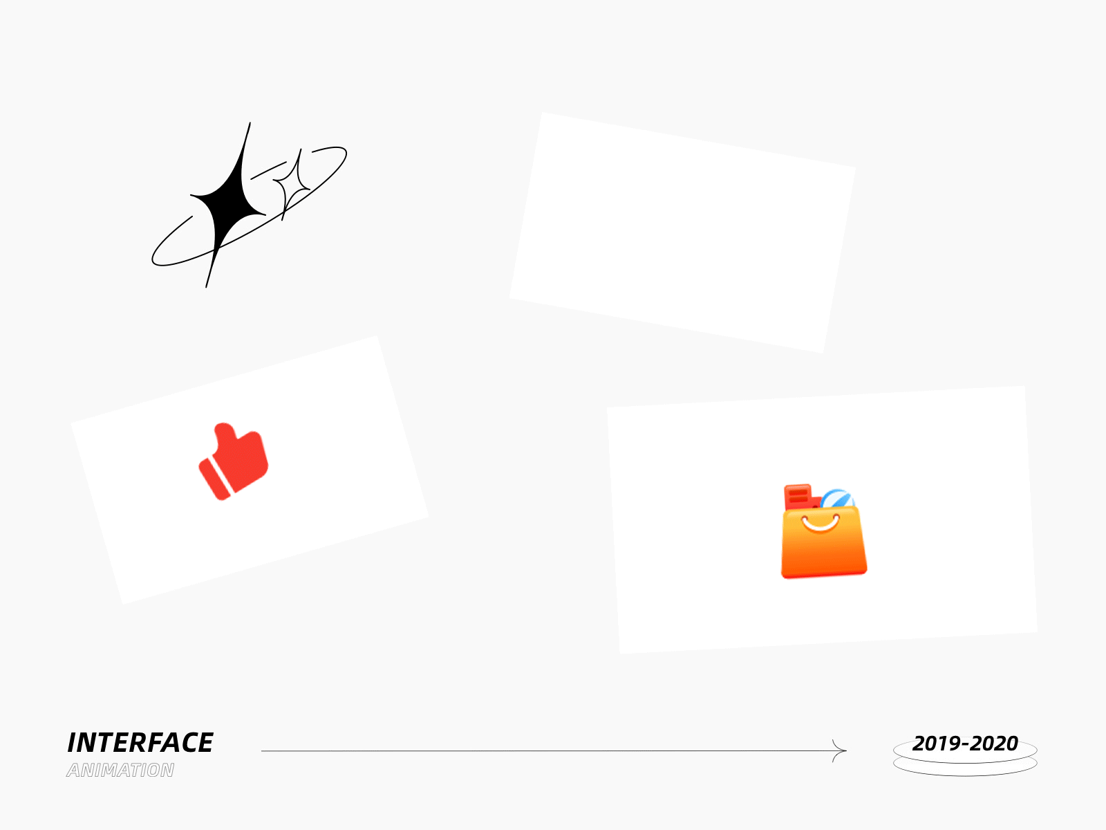 A set of animations animation icon like ui