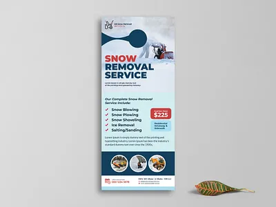 Snow Removal Service Door Hanger branding door hanger ice ice removal service ice remove marketing service shoveling snow snow removal door hanger snow removal service snow remove winter