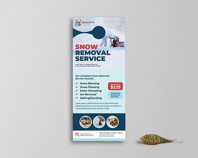 Snow Removal Service Door Hanger branding door hanger ice ice removal service ice remove marketing service shoveling snow snow removal door hanger snow removal service snow remove winter