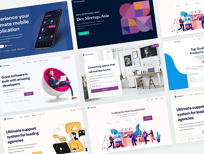 Introducing Startup Landing! app branding design download figma free freebie gatsby landing page react saas typography ui user experience user interface ux web web design website