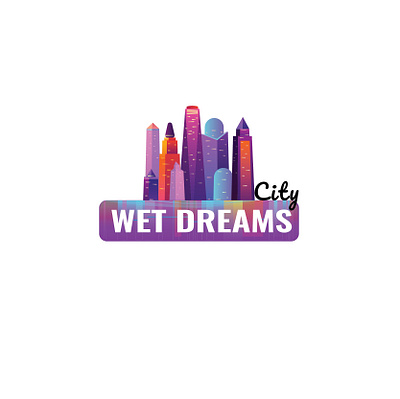 Wet Dreams City - Logo for an Adult / Sex Toy Store adults branding men sexual toy store vector website woman