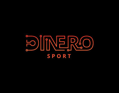 Monoline Logo Dinero Sport brand design brand identity branding branding design corporate branding corporate identity graphicdesign logo logodesign monoline logo