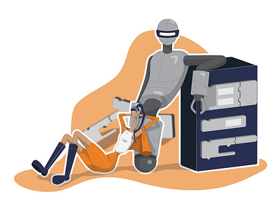 Reliable Robot adobe adobe illustrator bot characterdesign girl character girl illustration girls graphic design illustration robot robot illustration