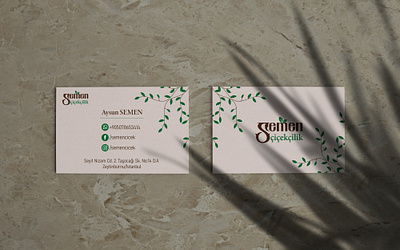 Semen Cicekcilik Business Card botanic business card business cards businesscard design flora flower kartvizit kartvizit tasarımı logo logo design logo tasarım logo tasarımı logodesign logos logotype