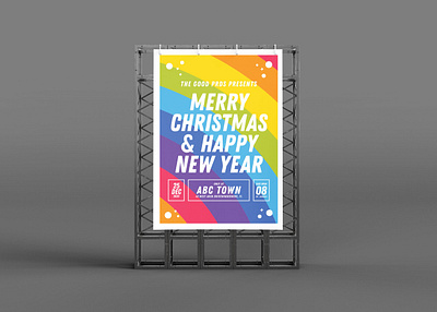 New Year flyer Template Design design illustration latest new psd psd mockup