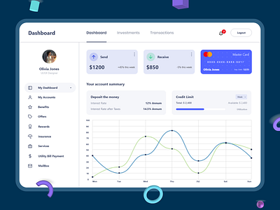 Finance Dashboard dashboad dashboard dashboard app dashboard design dashboard template dashboard ui design finance finance app finance business finance dashboard ui design uidesign uiux