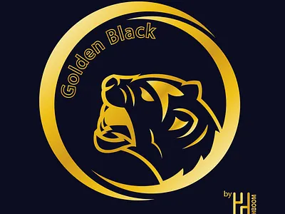 Golden Black illustration logo