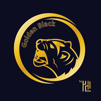 Golden Black illustration logo