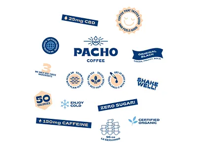 Jibby Cold Brew development bages branding can cbd coffee cold brew drink logo