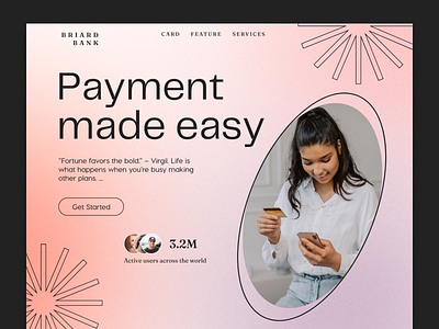 Finance website | Landing page design bank website banking landing page banking website design finance finance website fintech fintech banking fintech website homepage interface landing page landing page design online banking payment ui ui design web design website website design