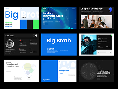 Big Broth clean and modern tech full page exploration branding clean design editorial futuristic graphic design homepage illustration innovation landing page layout logo marketing minimal pitchdeck presentation tech ui vector website