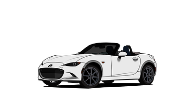 Miata MX5 illustration photoshop vectorart