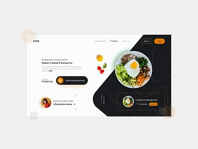 Kise. landing page konsep dailyui design designer illustration ui ux web webdesign website