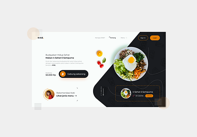 Kise. landing page konsep dailyui design designer illustration ui ux web webdesign website