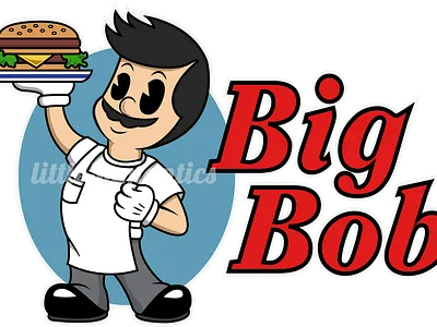 Big Bob design icon illustration typography vector