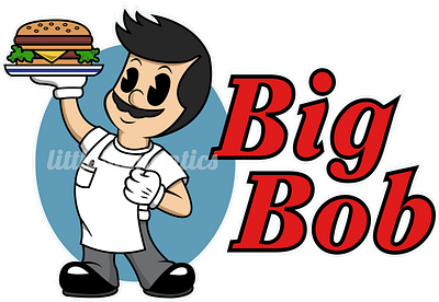 Big Bob design icon illustration typography vector