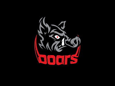 The Boars boar branding design hog illustration illustrator logo pig sports logo vector