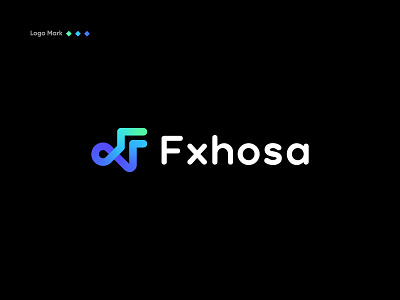 F logo design fxhosa branding design f logo gradient identity logo logo design logodesign logos logotype mark minimal minimalist logo modern logo monogram typography vector