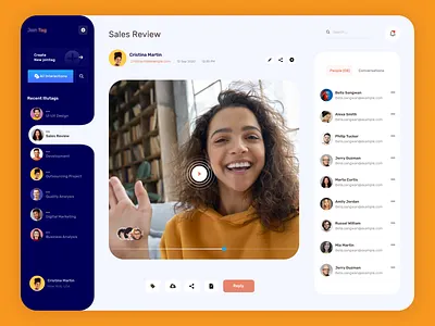 Join Tag Video branding clean colorful conceptual creative design iphone modern product sales funnel trending ui uiux video app visual design web app design website
