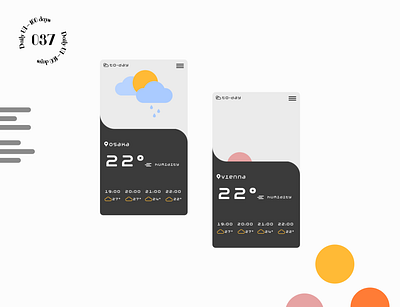 Daily UI #037 – Weather app design daily 100 challenge ui weather weather forecast