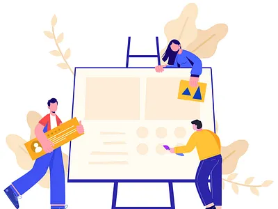 Team Work Illustration besnik creative agency creative design agency creative illustration design agency digital illustration illustration illustration art team work illustration