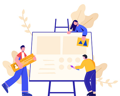 Team Work Illustration besnik creative agency creative design agency creative illustration design agency digital illustration illustration illustration art team work illustration