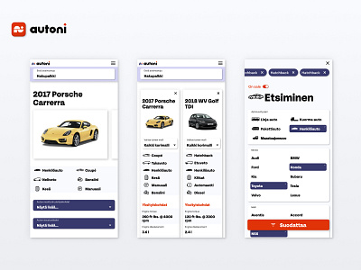 Car Leasing Website Design auto branding car compare filter leasing ui ux web website