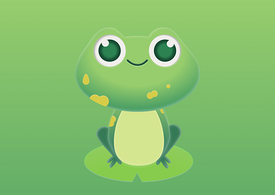 frog illustration design figma flatdesign illustration minimal neomorphic vector