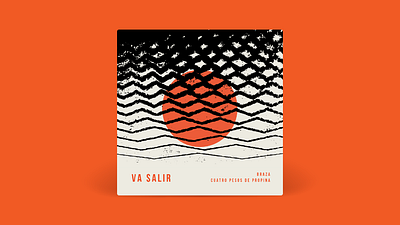 Single cover | Va Salir - BRAZA and Cuatro Pesos de Propina abstract album cover art brazilian cover music orange single page song spotify texture