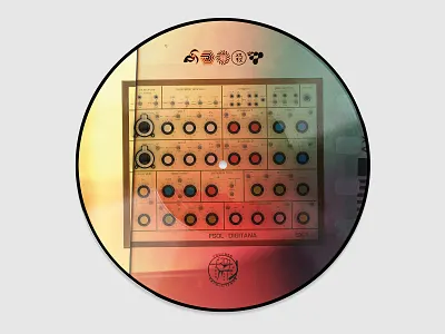 The Future Sound of London – A Controlled Vista 12" electronic music electronica graphic design music picture disc record vinyl