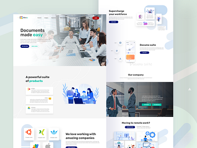 Document landing page 3d animation best shot clean ui graphic design home page homepage illustration interface landing page product typography ui ux ui design vector web webdesign website website design