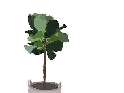 Tree illustration illustrator minimal plant plant illustration