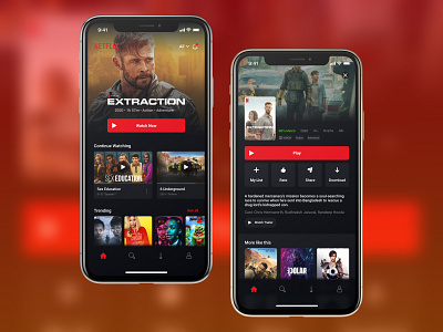 Netflix app design episodes figma film hbo hbo max hulu mobile movie netflix series shows tv ui uiux uiuxdesign ux youtube