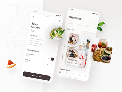 Homes App - UI Kit app brown clean delivery app design experience food food app interface light minimal mobile mobile app mobile ui sweet ui user experience user interface ux wireframe