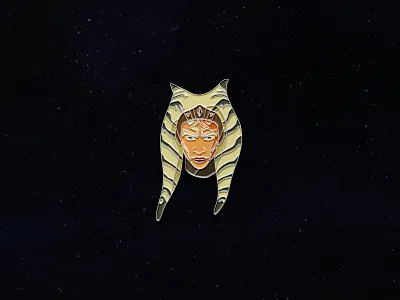 Ahsoka Tano Enamel Pin ahsoka ahsoka tano disney enamel pin enamel pins geometric icon iconopgraphy lines mandalorian mando pin star wars starwars temper tantrum the mandalorian vector