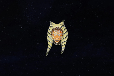 Ahsoka Tano Enamel Pin ahsoka ahsoka tano disney enamel pin enamel pins geometric icon iconopgraphy lines mandalorian mando pin star wars starwars temper tantrum the mandalorian vector