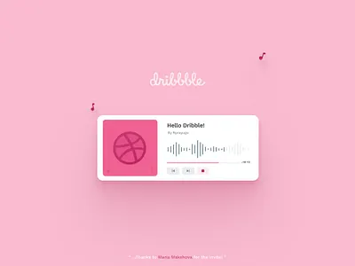 Hello Dribbble! app design card design clean design first shot hello dribbble light theme minimal ui