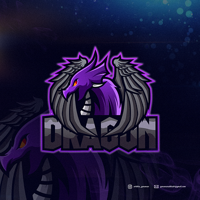 DRAGON animation branding coreldraw design design art ilustration ilustrator logo sketch vector