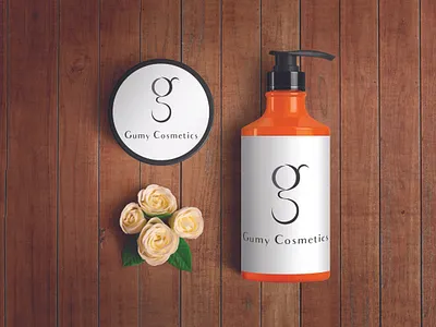 Gumy Cosmetics flat illustrator logo photoshop typography vector