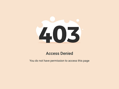 Error 403 page design error 403 illustration ui ux vector web